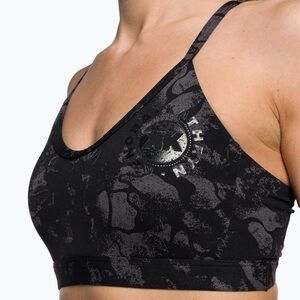 Gymshark x KK Fit Collection Sports Bra Camo Black Gray XS